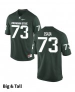 Men's Jacob Isaia Michigan State Spartans #73 Nike NCAA Green Big & Tall Authentic College Stitched Football Jersey FL50O02NX